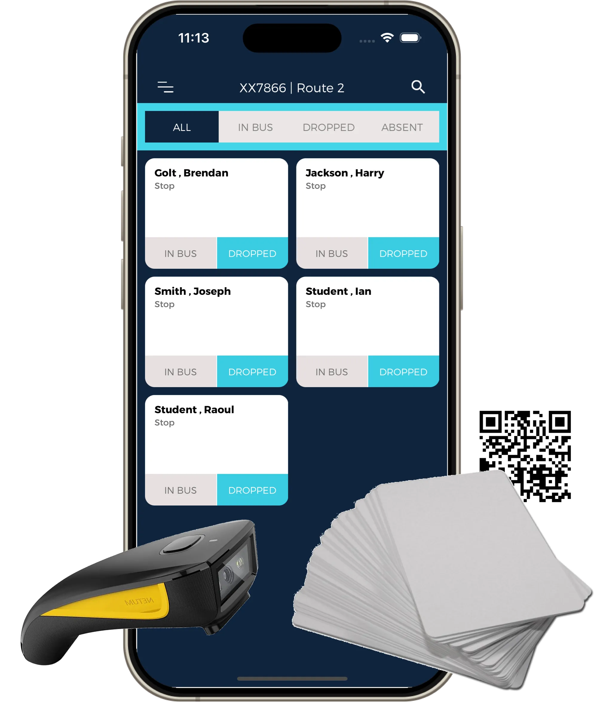 QR Scanner and NFC cards